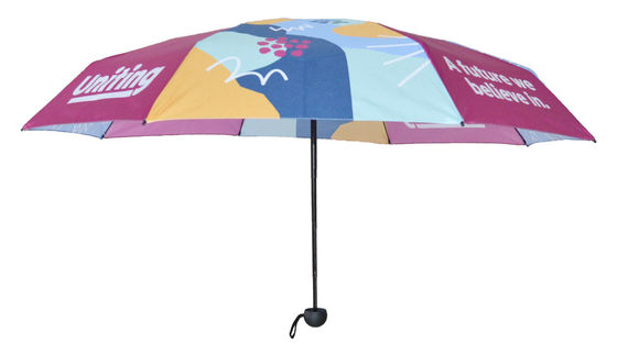 90cm Mini Five Folding Capsule Umbrella Sublimation Printed Custom Made