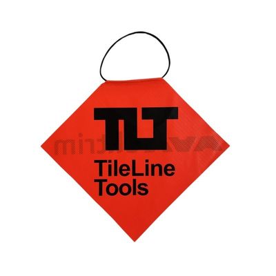Cars Or Trucks Hanging PVC Warning Safety Flag With Square Shape