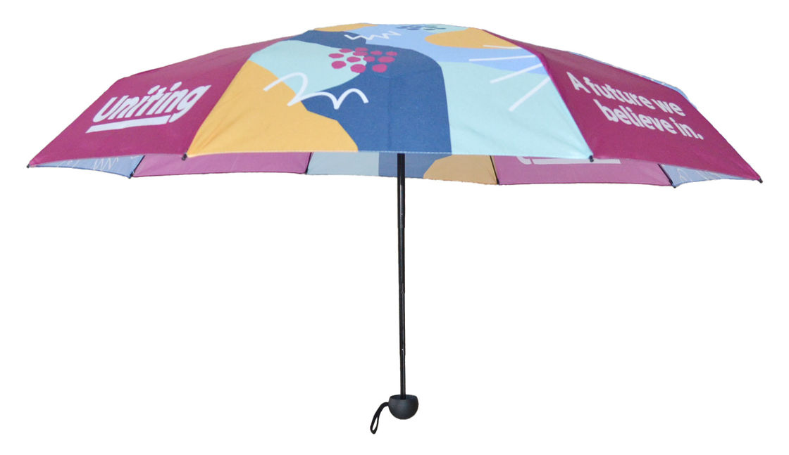 90cm Mini Five Folding Capsule Umbrella Sublimation Printed Custom Made